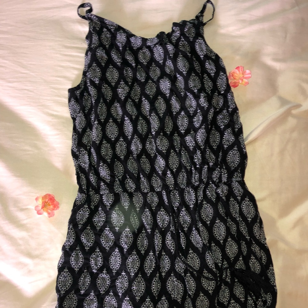 Black and white romper